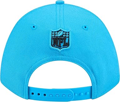 New Era 9FORTY 2025 NFL Team Collection M-Crown Adjustable Snapback Hat (CA/US, Alpha, One Size, Carolina Panthers, Blue)