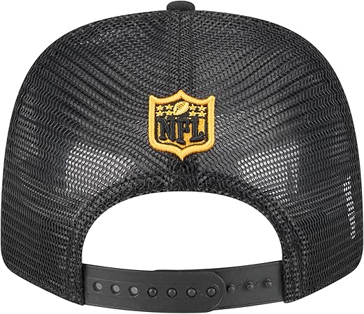 New Era 9SEVENTY 2025 NFL Team Collection Adjustable Stretch-Snap Hat (CA/US, Alpha, One Size, Pittsburgh Steelers, Black)