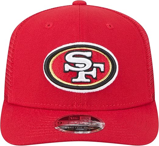New Era 9SEVENTY 2025 NFL Team Collection Adjustable Stretch-Snap Hat (CA/US, Alpha, One Size, San Francisco 49ers, Scarlet)
