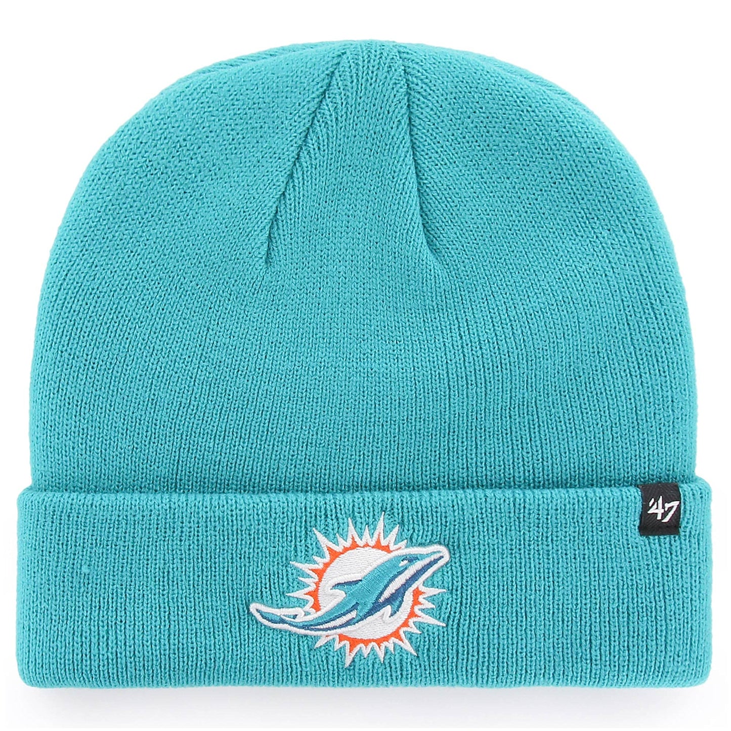 '47 Men's Aqua Miami Dolphins Primary Basic Cuffed Knit Hat
