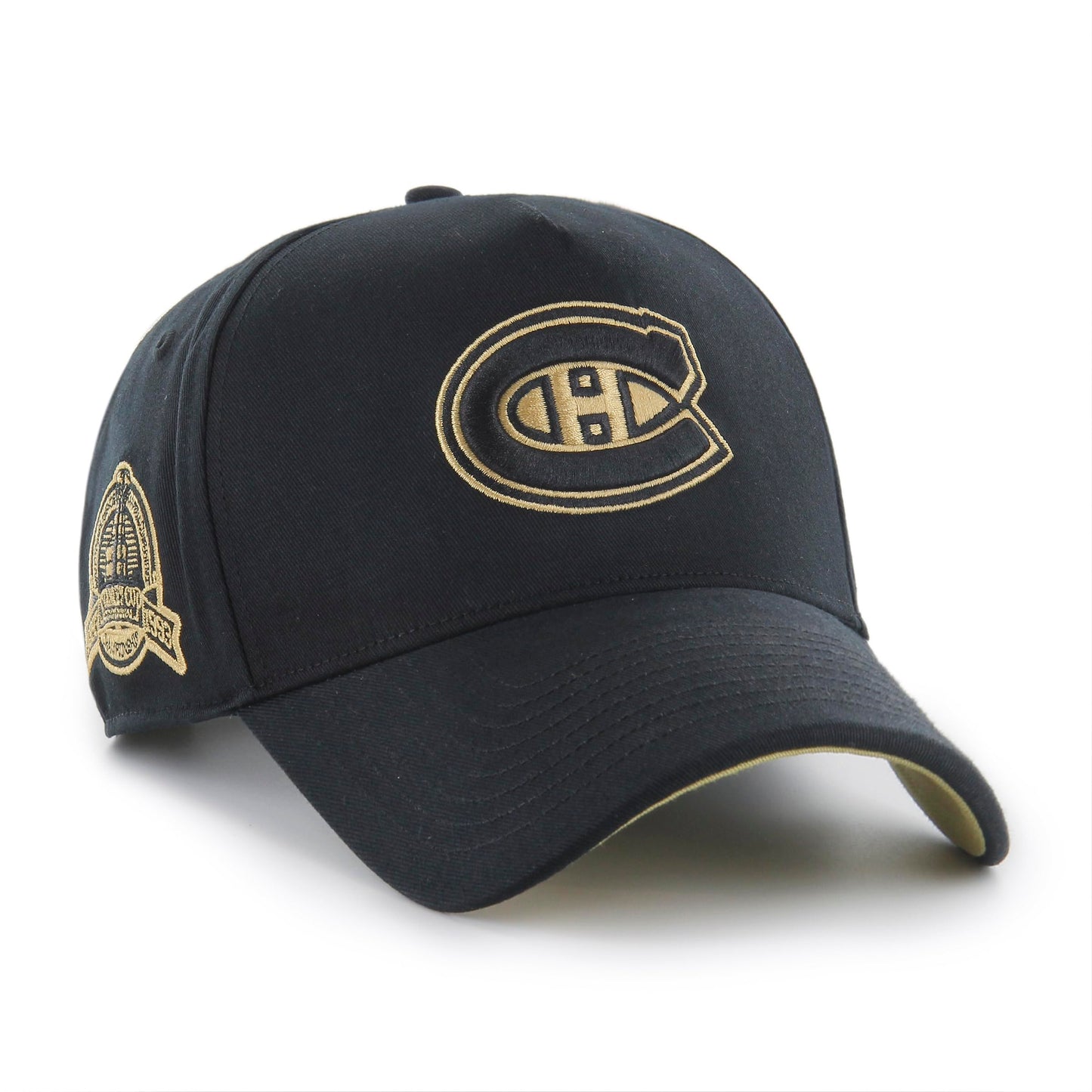 47 NHL Montreal Canadiens Sure Shot MVP Hitch Side Patch Snapback - Black and Gold