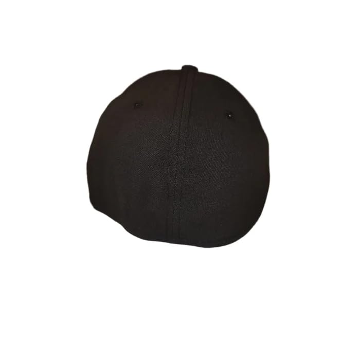 New Era Toronto Blue Jays MLB Men's Black Red Leaf 39Thirty Team Classic Stretch Fit Hat