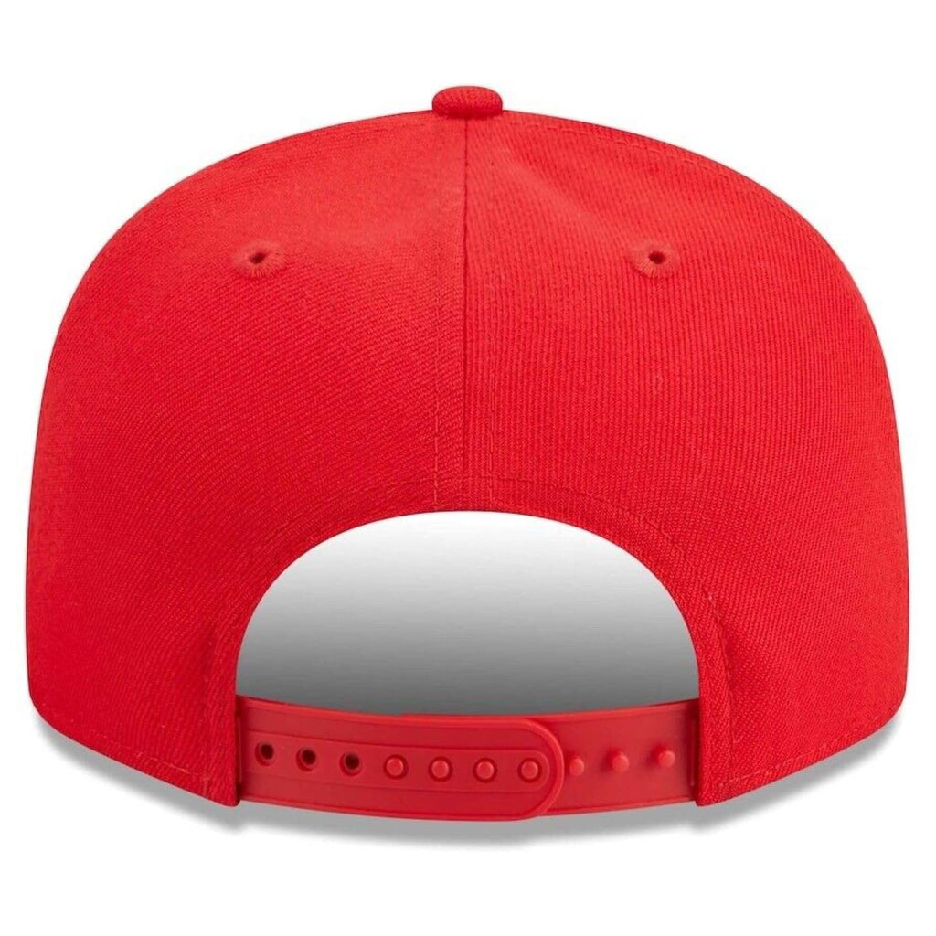 New Era NBA Toronto Raptors Golden Tall Text Throwback 9FIFTY Adjustable Snapback Hat - Red
