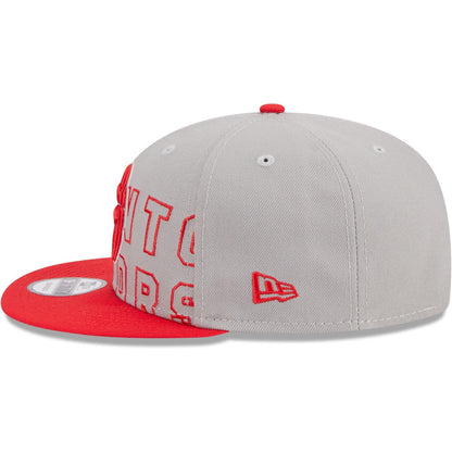 New Era NBA Toronto Raptors 2023 Draft 9FIFTY Snapback Hat - Gray/Red