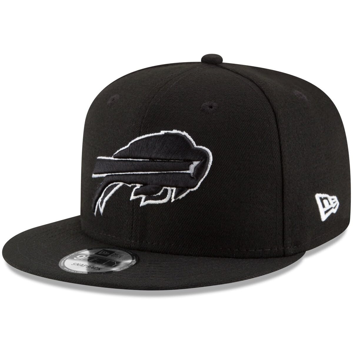 New Era NFL 9FIFTY Black/White Adjustable Snapback Hat Cap One Size Fits All