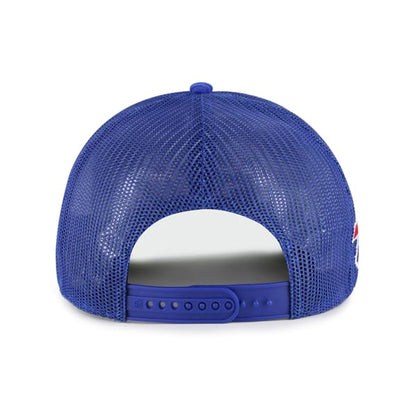 47 NFL Buffalo Mesh Double Header Rope Adjustable Snapback Hat - Blue