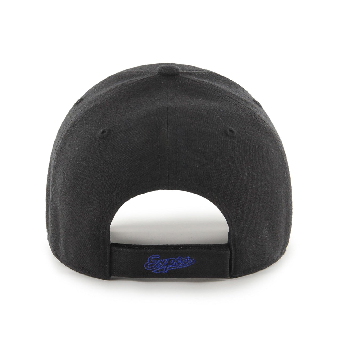47 MVP Compatible with Montreal Expos Cooperstown Adjustable Cap - Black and Blue