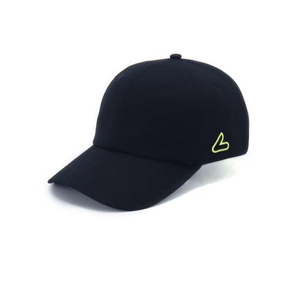 LEADING SPORTS Blank Dad Hat, Black-Adjustable, Black/Yellow, One Size