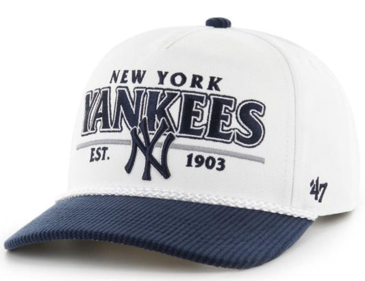 47 MLB New York Rustic Hitch Adjustable Hat - White