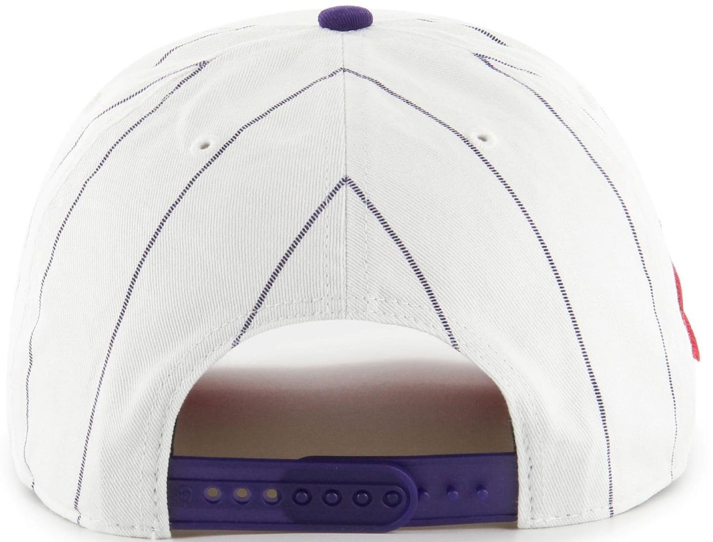 47 Hitch Toronto Raptors Double Header Pinstripe Side Patch Snapback - White