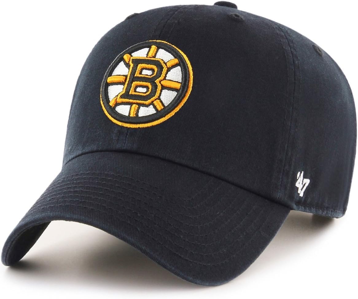 47 NHL Team Color Alternate Primary Logo Clean Up Adjustable Cap Dad Hat, Adult One Size Fits All