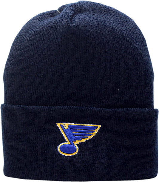 '47 St Louis Blues Navy Blue Cuff Beanie Hat - NHL Cuffed Winter Knit Toque Cap