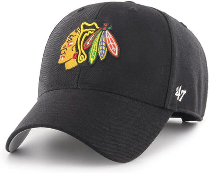 47 NHL Team Color Alternate Primary Logo MVP Adjustable Cap Hat, Adult One Size Fits All