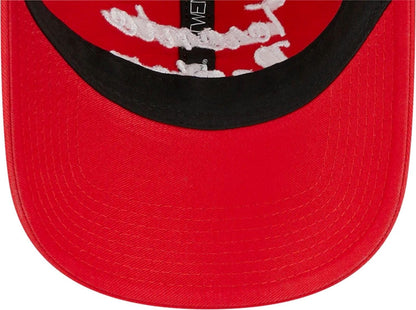 New Era NBA Toronto Raptors 9TWENTY Script Adjustable Red Curved Brim Hat
