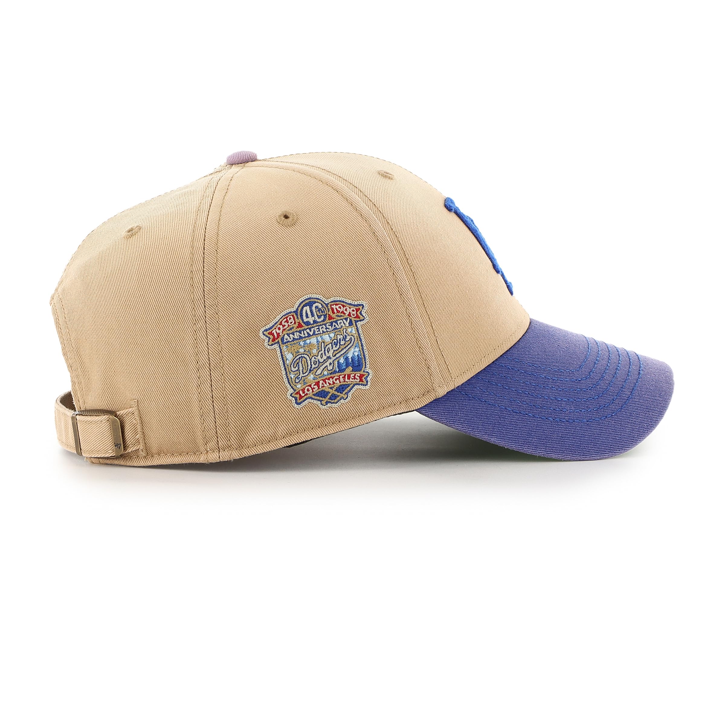 47 MLB Los Angeles Dodgers Dusted Sedgwick MVP Adjustable Hat Khaki/Blue