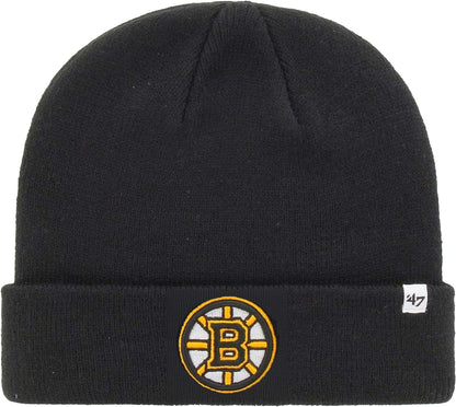 47 NHL Unisex-Adult Primary Logo Cuffed Knit Beanie Hat Cold Weather Hat, One Size