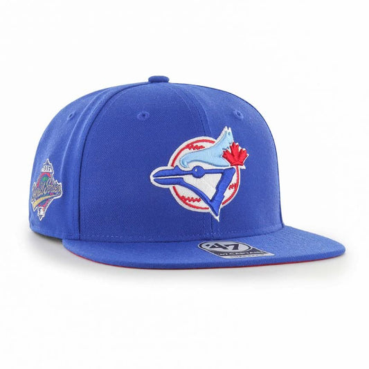 '47 Toronto Blue Jays 1992 World Series Sure Shot Captain Snapback Hat