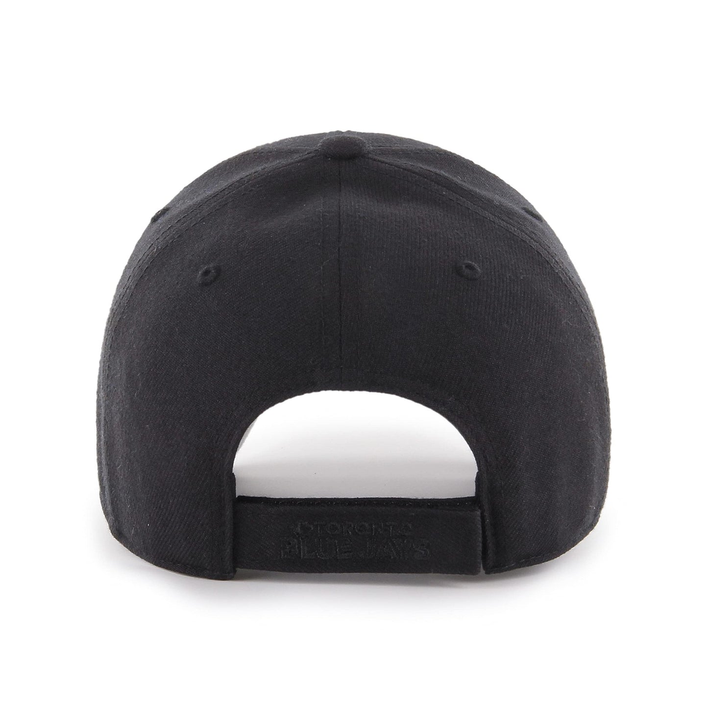 47 Men's Toronto Blue Jays Black On Black MVP Adjustable Hat - One Size