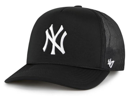 47 MLB New York Yankees Foam Front Mesh Trucker FM - Black
