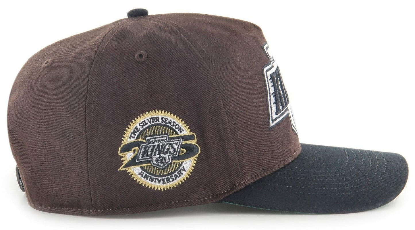 47 Hitch Sure Shot NHL Los Angeles Snapback Hat - Dark Chocolate