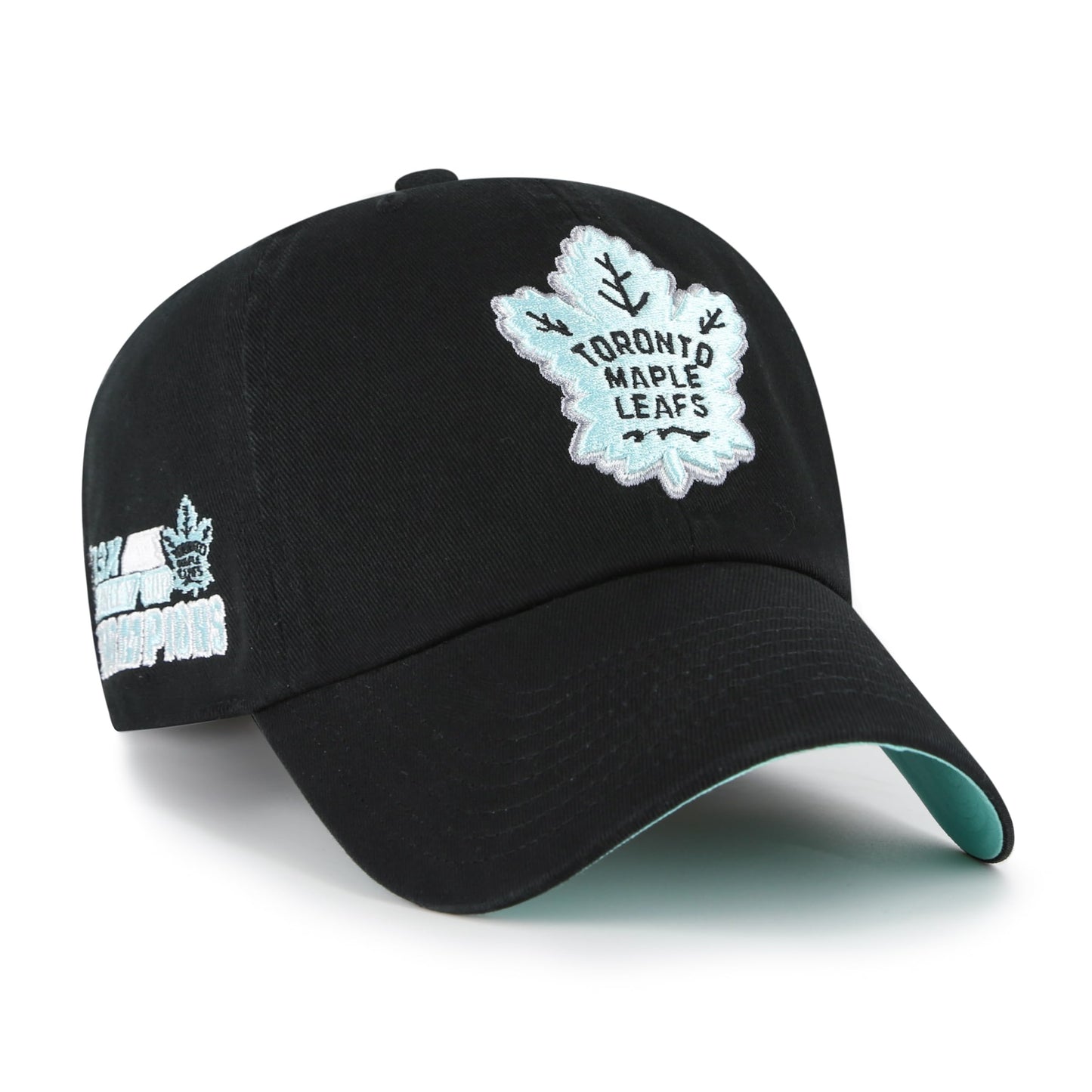 47 NHL Toronto Black Mint Double Under Clean Up Adjustable Hat - Black