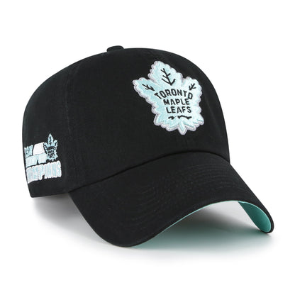47 NHL Toronto Black Mint Double Under Clean Up Adjustable Hat - Black