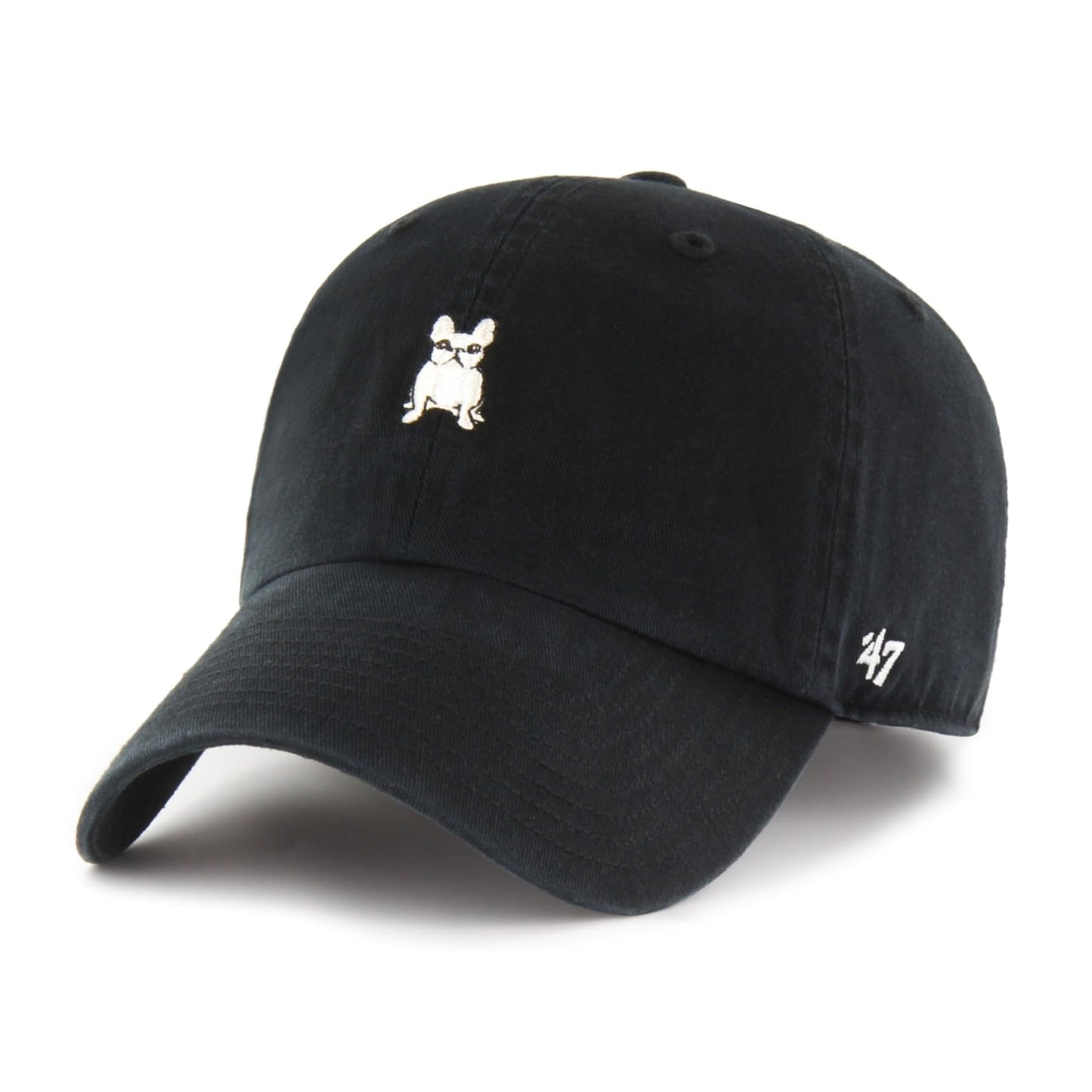 47 French Bulldog Clean UP Adjustable Hat Black
