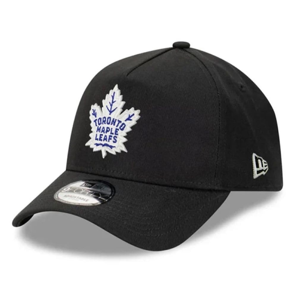New Era NHL Toronto Maple Leafs 9FORTY A-Frame Adjustable Snapback Hat - Black