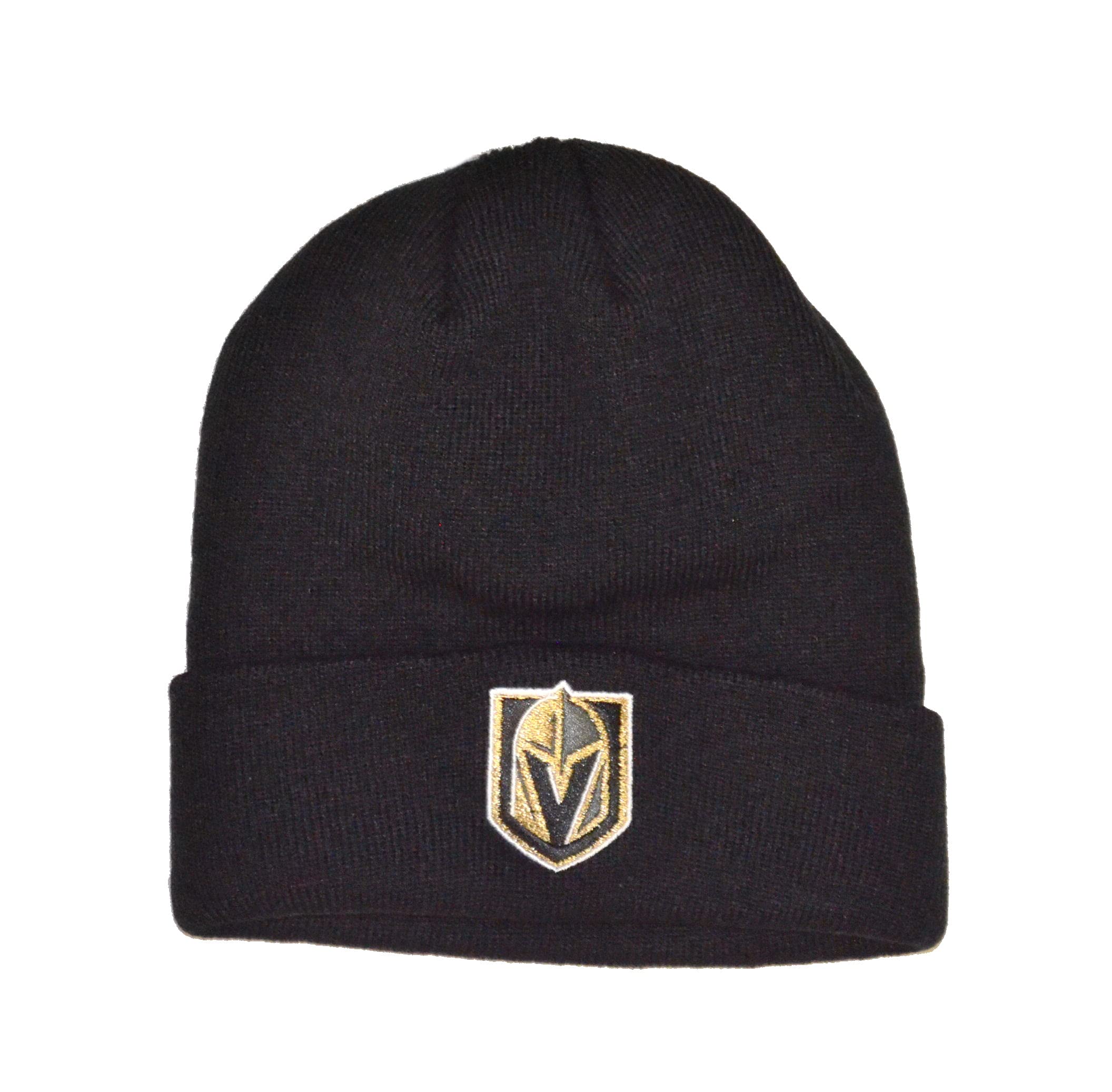 47 Las Vegas Golden Knights Black Cuffed Beanie Hat - NHL LV Cuff Winter Knit Toque Cap