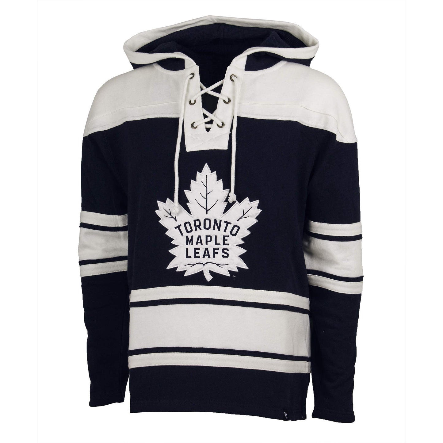 Men's Toronto Maple Leafs '47 Brand Heavyweight Jersey NHLLacer Hoodie (X-Large)