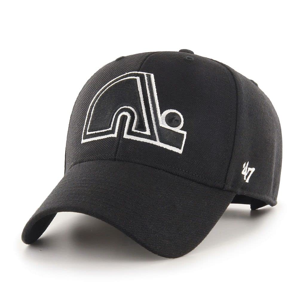 Quebec Nordiques NHL '47 MVP Black and White Hat - One Size