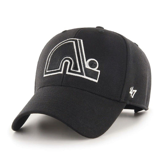 Quebec Nordiques NHL '47 MVP Black and White Hat - One Size