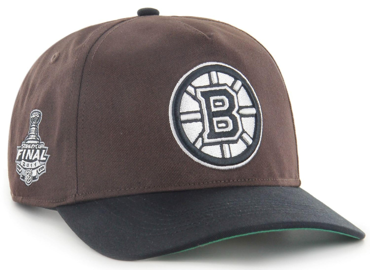 47 Hitch Sure Shot NHL Boston Snapback Hat - Dark Chocolate