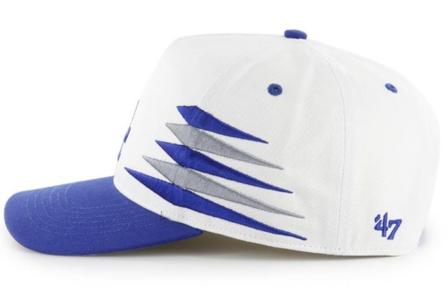 47 MLB Hitch Los Angeles Diamond Snapback Hat - White/Blue