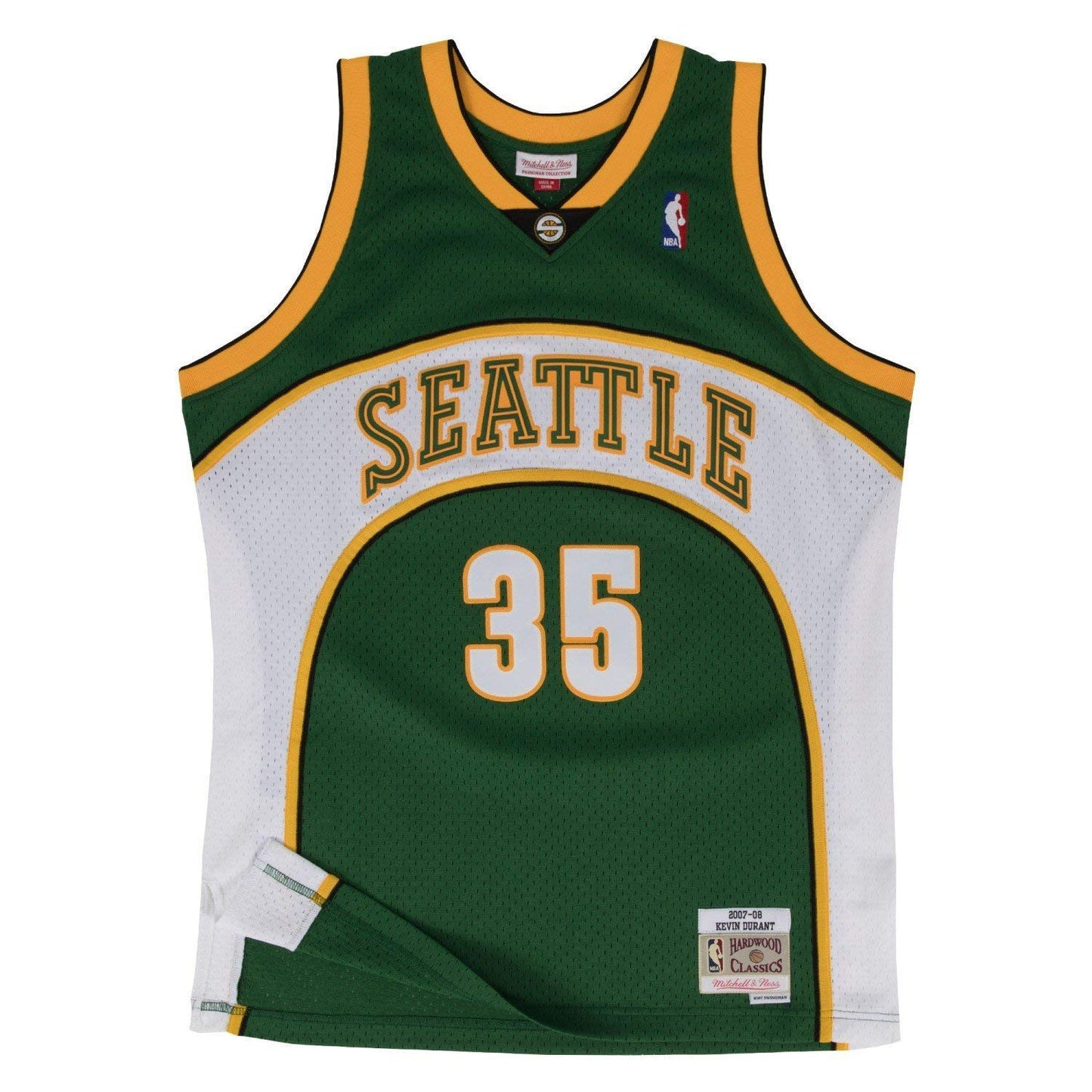 Mitchell And Ness Durant Sonics #35 Green Swingman Jersey GREEN L