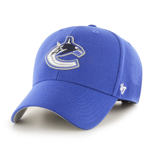 '47 Forty Seven Brand Vancouver Canucks Royal MVP Curved Visor Velcroback Cap