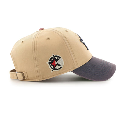 47 Brand NHL Toronto Maple Leafs Dusted Sedgwick MVP Adjustable Hat Khaki/Navy