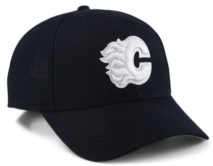 47 MVP NHL Calgary White Logo Adjustable Hat - Black