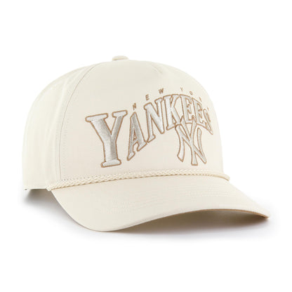 47 Hitch MLB New York Yankees Wave Rope Snapback Hat - White