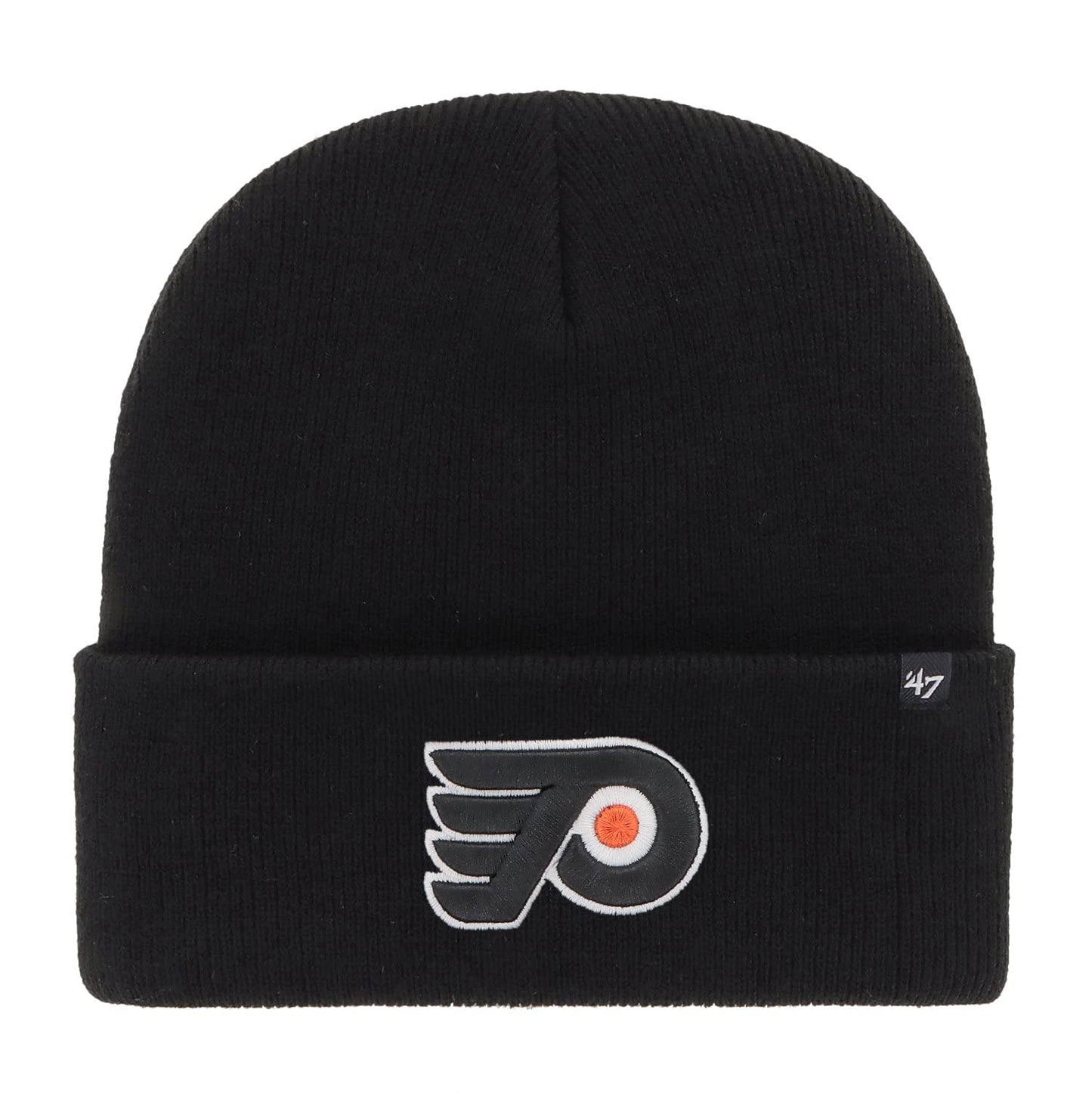'47 Brand Philadelphia Flyers Black Haymaker NHL Cuff Knit Beany Beanie One Size Forty Seven