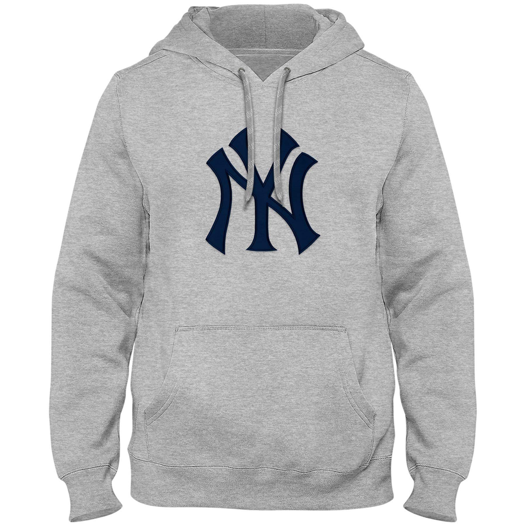 New York Yankees Express Twill Logo Hoodie Navy Logo