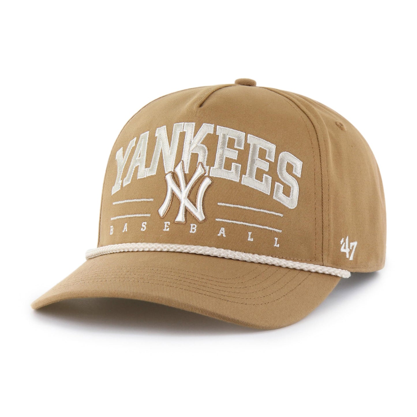 47 Hitch MLB New York Yankees Roscoe Rope Snapback Hat - Brown