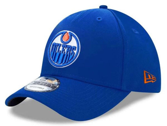 New Era 9FORTY NHL Edmonton Oilers Adjustable Snapback Hat - Blue