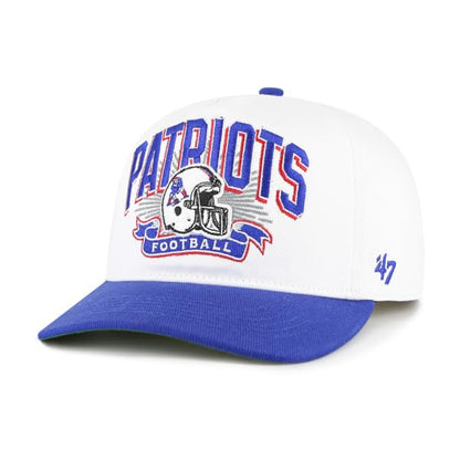 47 NFL New England Prime Play Hitch RF Adjustable Snapback Hat - White