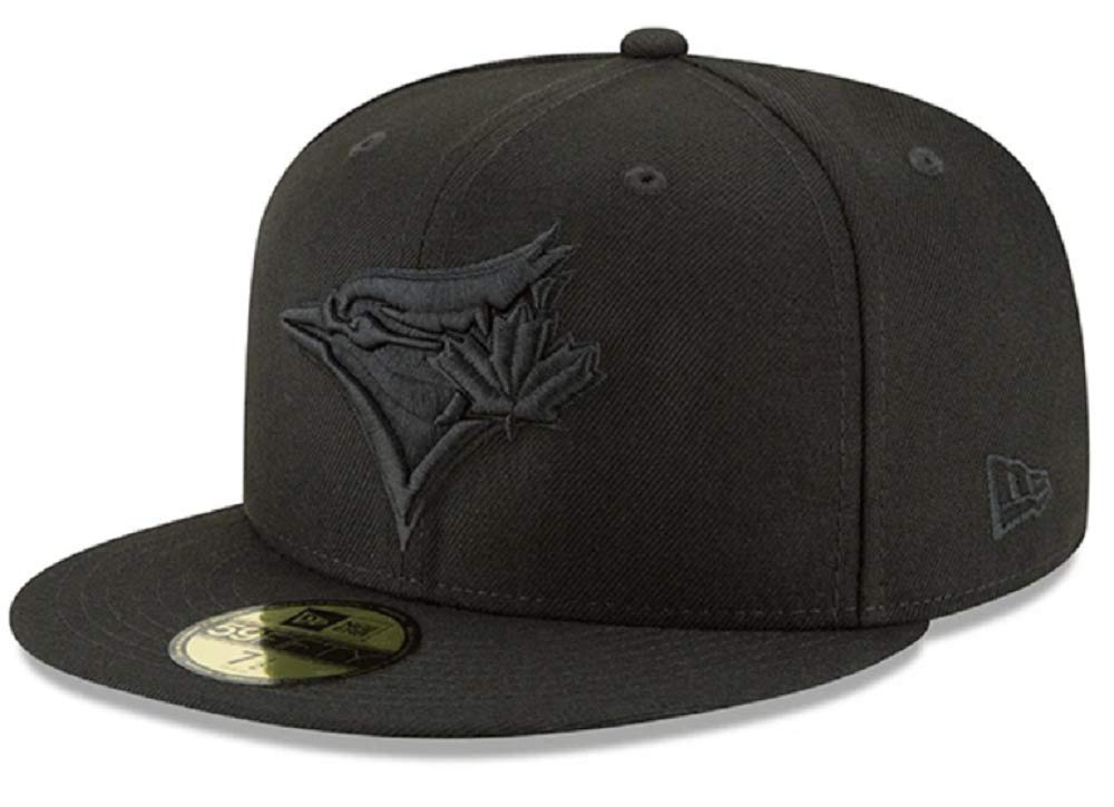 New Era 59Fifty Hat MLB Toronto Blue Jays Alternate Bird Black (7 7/8)