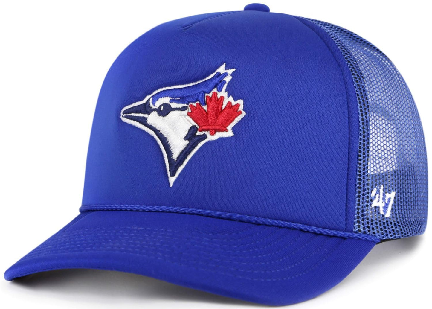 47 Trucker MLB Toronto Blue Jays Foam Front Mesh Back Adjustable Hat - Blue