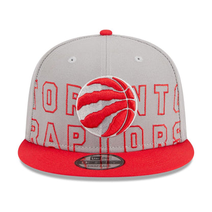 New Era NBA Toronto Raptors 2023 Draft 9FIFTY Snapback Hat - Gray/Red