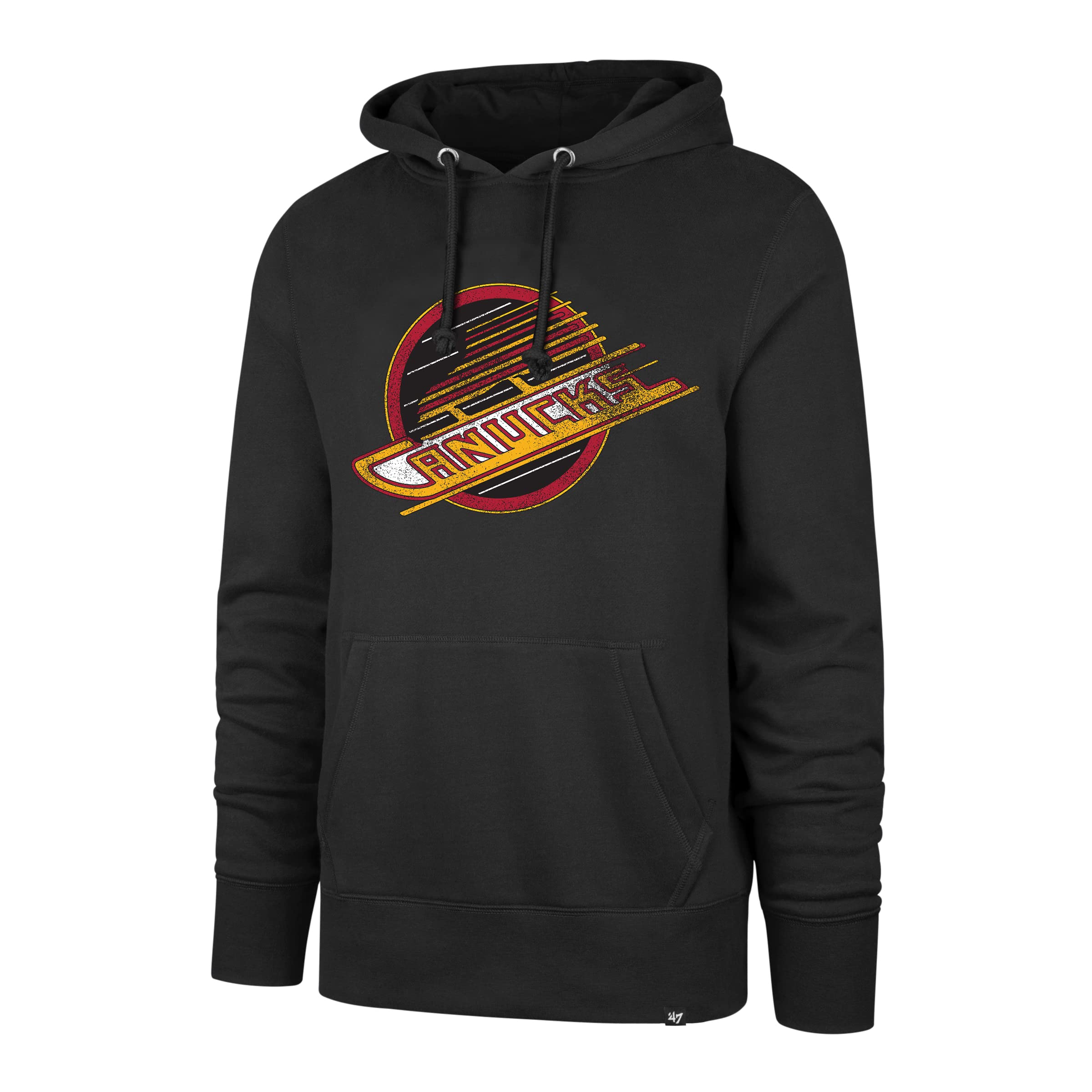 47 Men's Vancouver Canucks Vintage Skate Logo Headline Imprint Pullover Hoodie