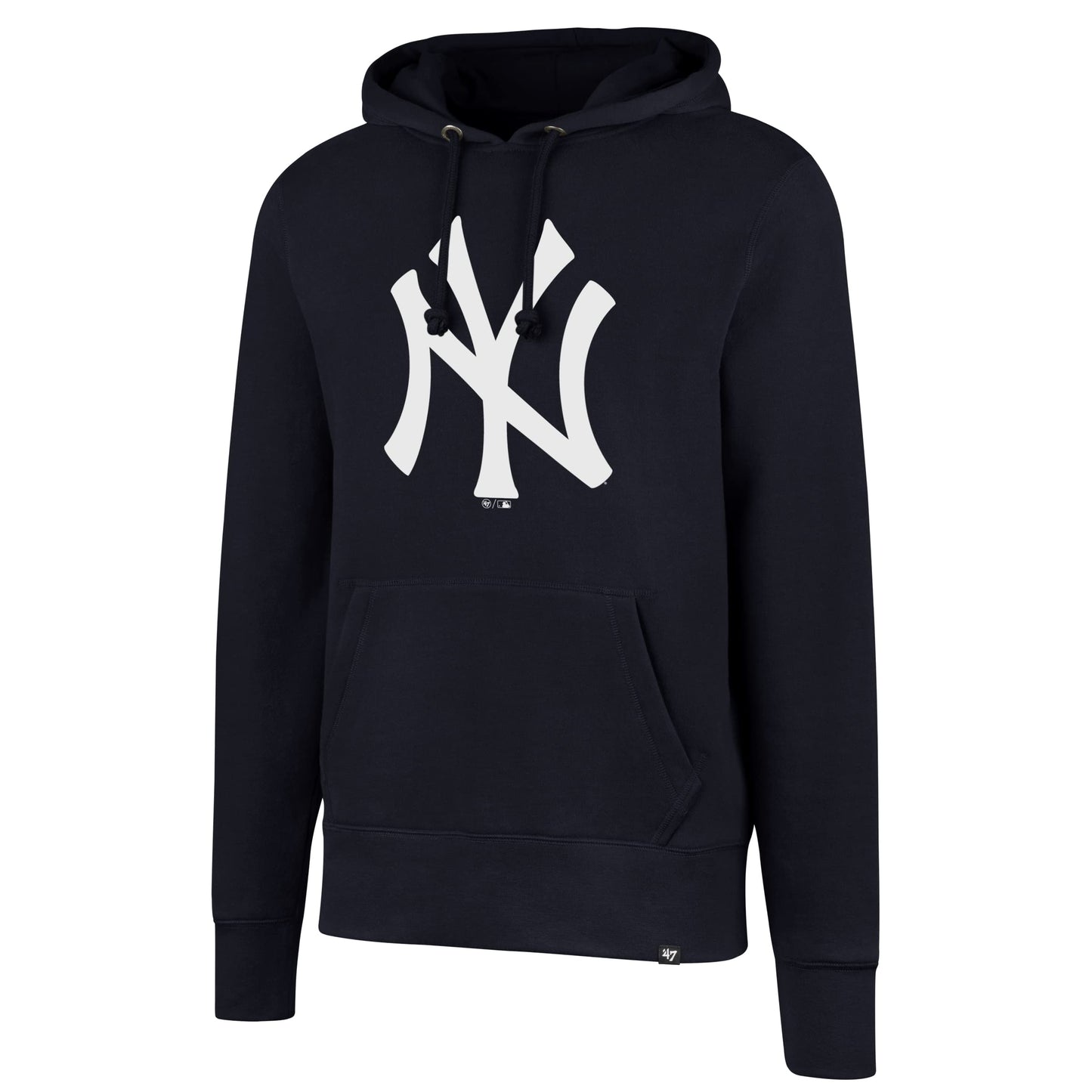 New York Yankees Men's Team Logo Headline Pullover Hoody Sweatshirt - Navy (X-Large), Fall Navy, X-Large