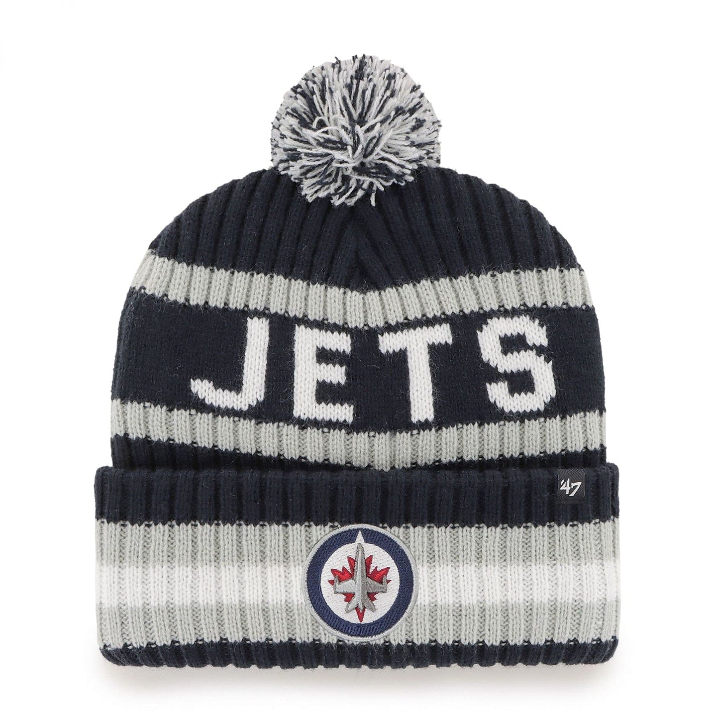 Winnipeg Jets NHL '47 Bering Cuff Pom Knit Hat - One Size